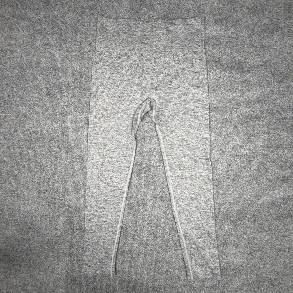Colsie Womens Seamless Ribbed High Waisted Leggings Heather Gray Size L NWOT
